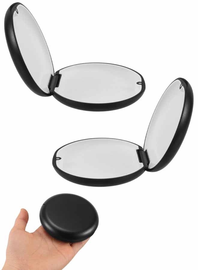 2 PCS Retainer Case, Mouth Guard Case with Mirror, Black - Image 1